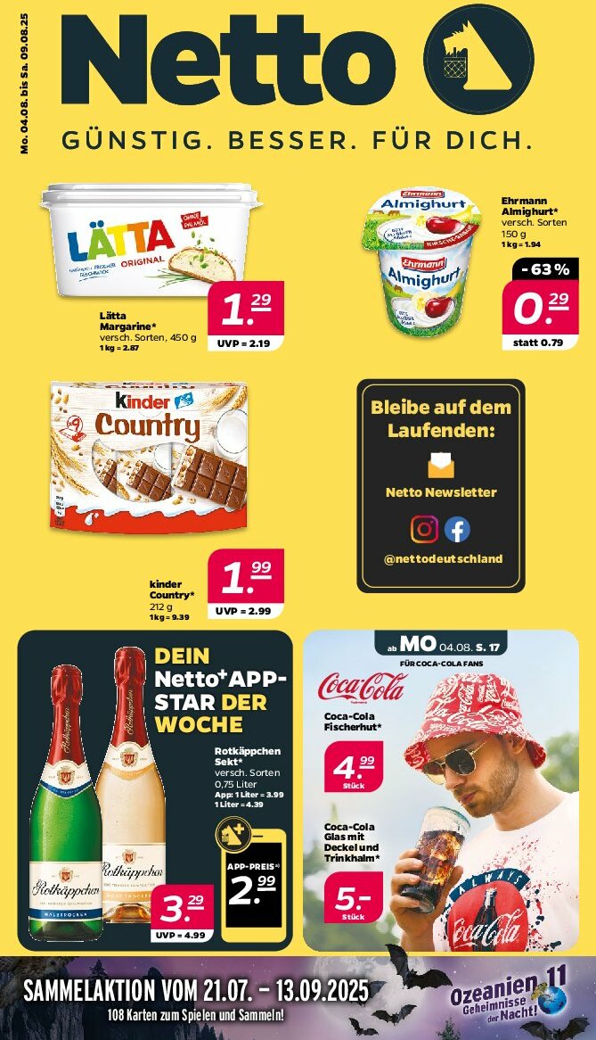 Netto-Prospekt gültig vom 04.08. bis 09.08.