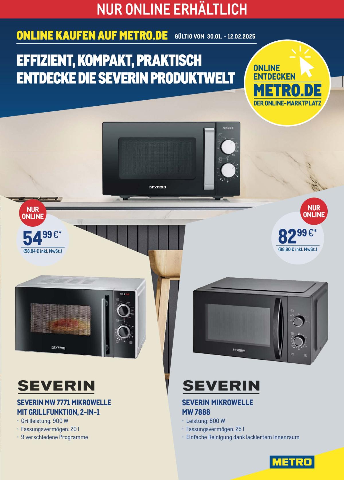 Metro - Severin Produktwelt-Prospekt gültig von 30.01. bis 12.02.