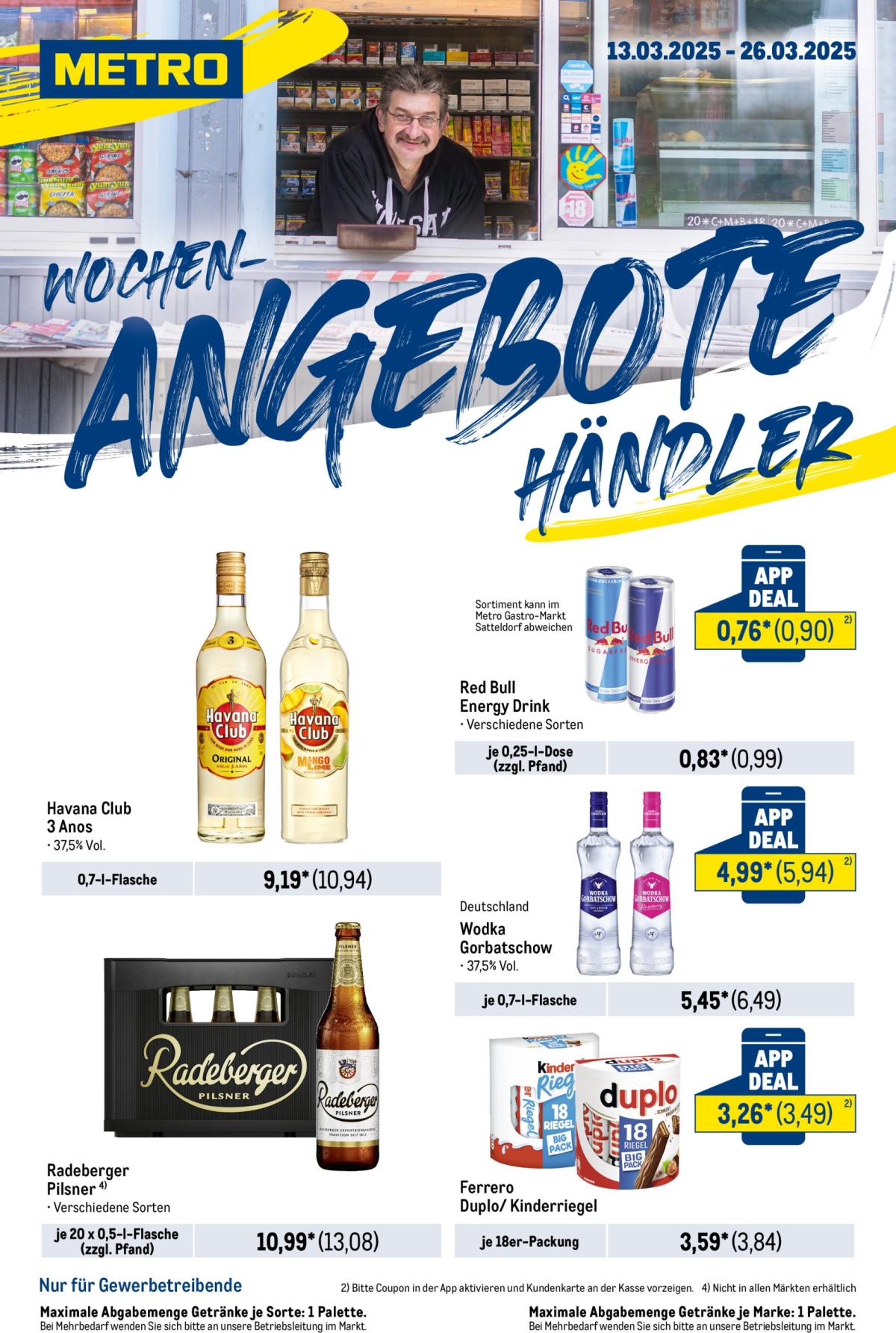Metro - Wochen-Angebote Händler-Prospekt gültig von 13.03. bis 26.03.