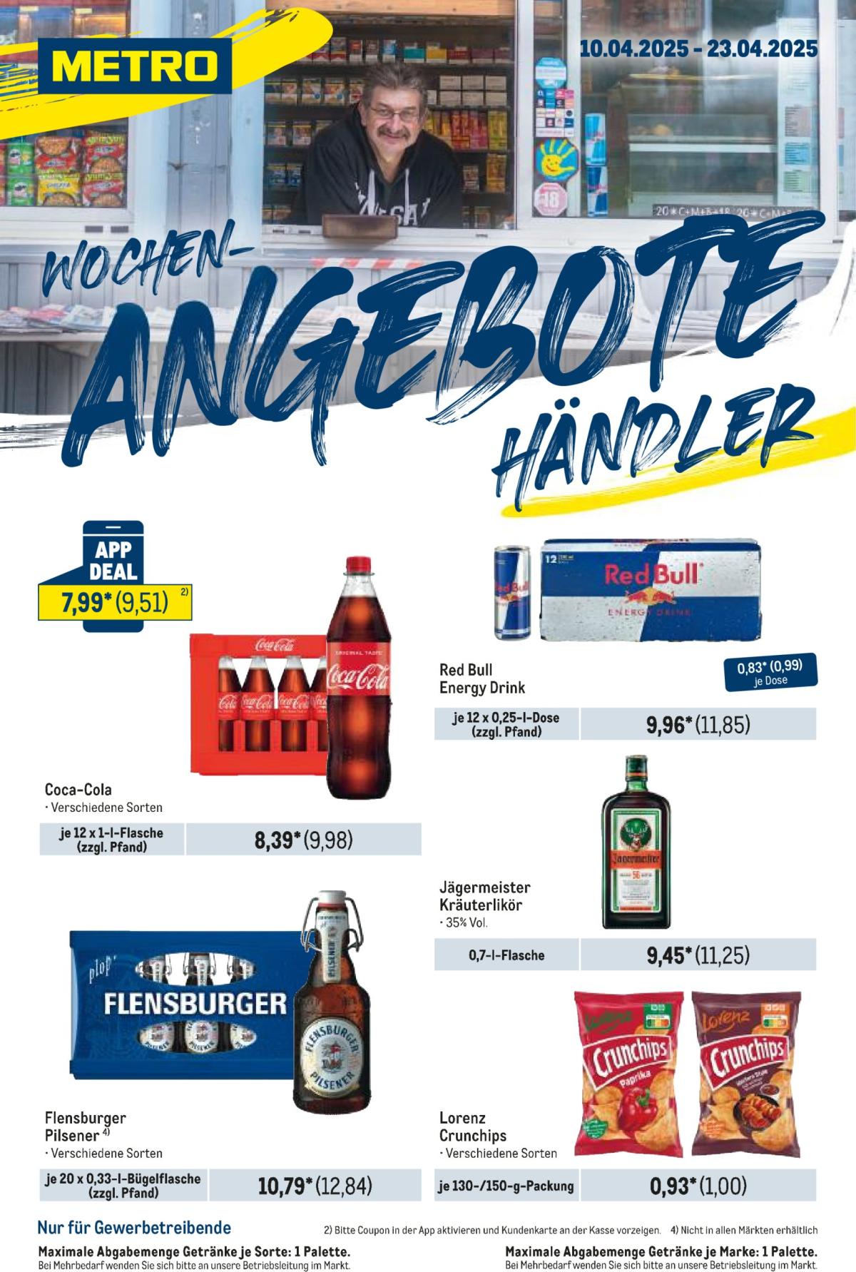 Metro - Wochen-Angebote Händler-Prospekt gültig von 10.04. bis 23.04.