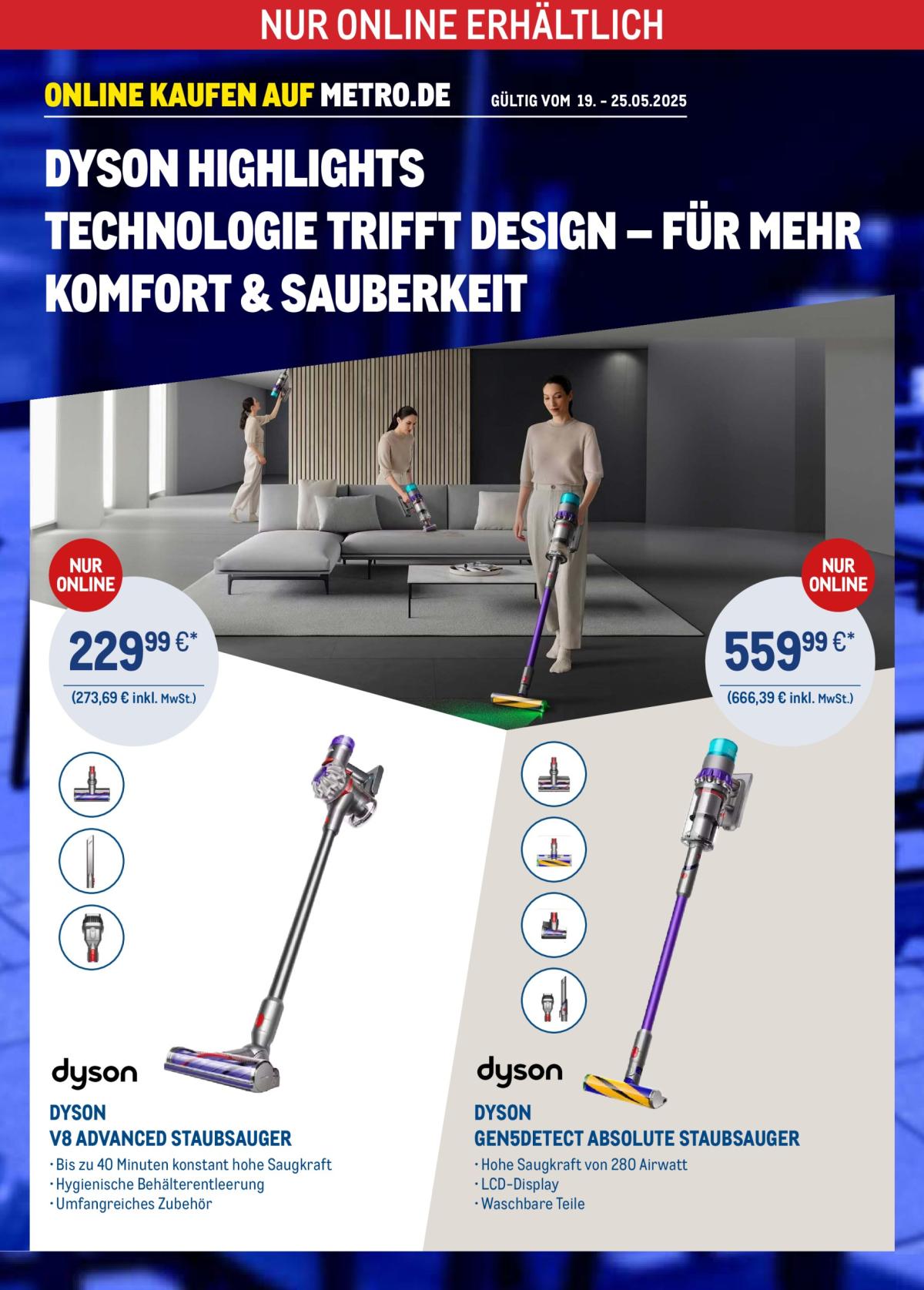 Metro - Online: Dyson Highlights-Prospekt gültig von 19.05. bis 25.05.