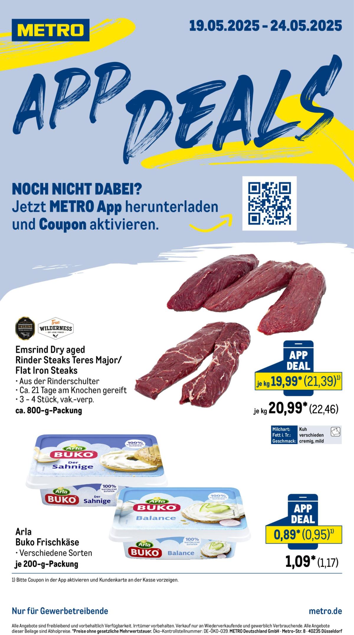 Metro - App Deals-Prospekt gültig von 19.05. bis 24.05.