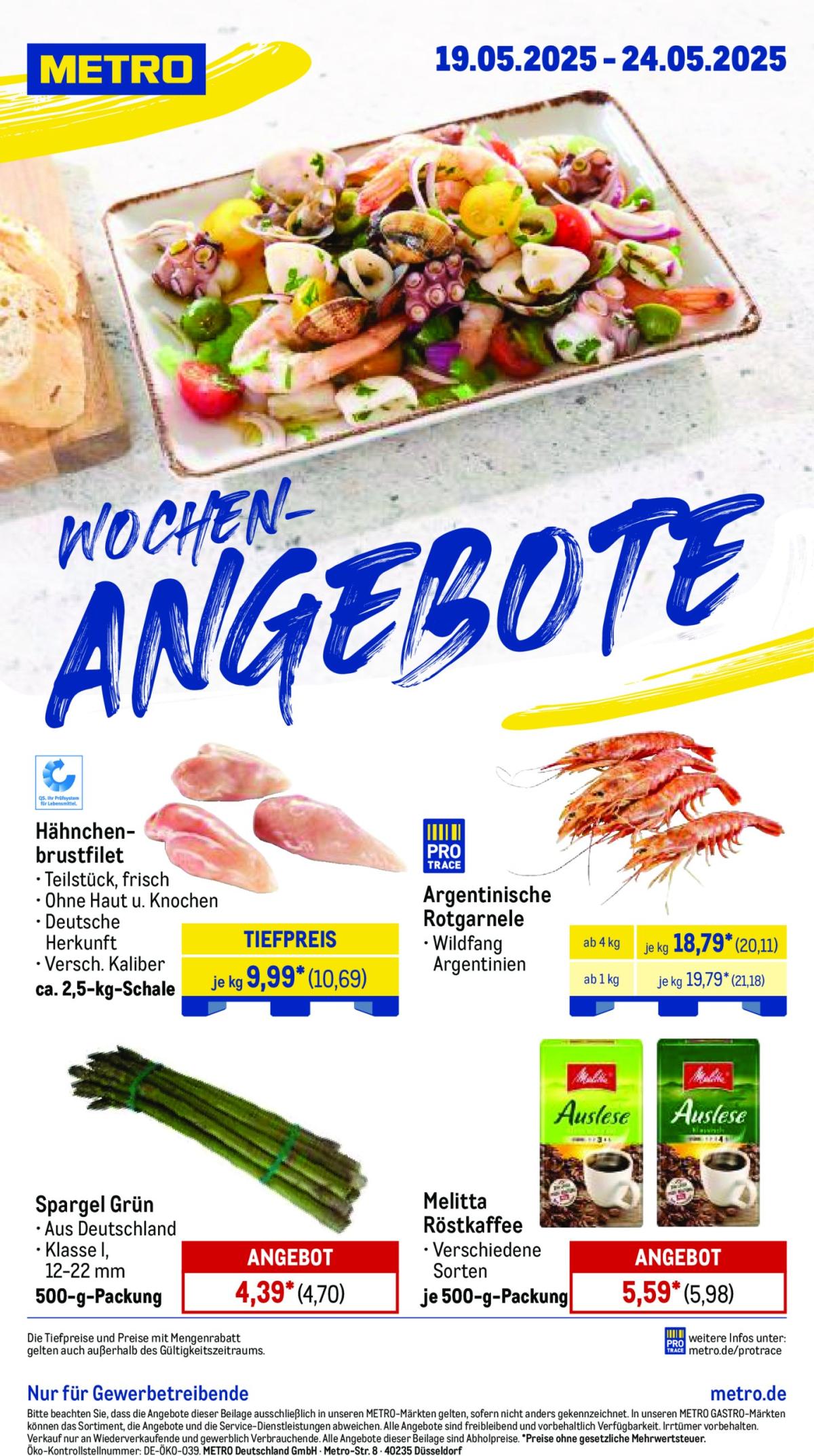 Metro - Wochen-Angebote-Prospekt gültig von 19.05. bis 24.05.