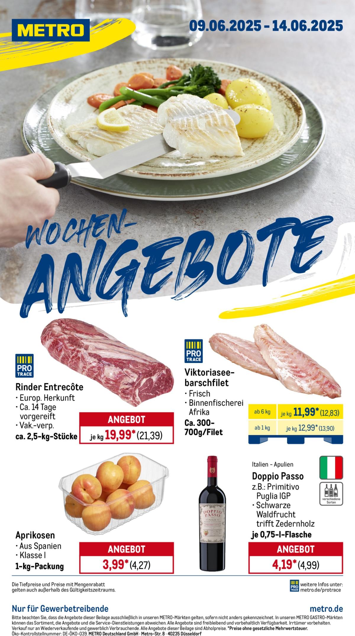 Metro - Wochen-Angebote-Prospekt gültig vom 09.06. bis 14.06.
