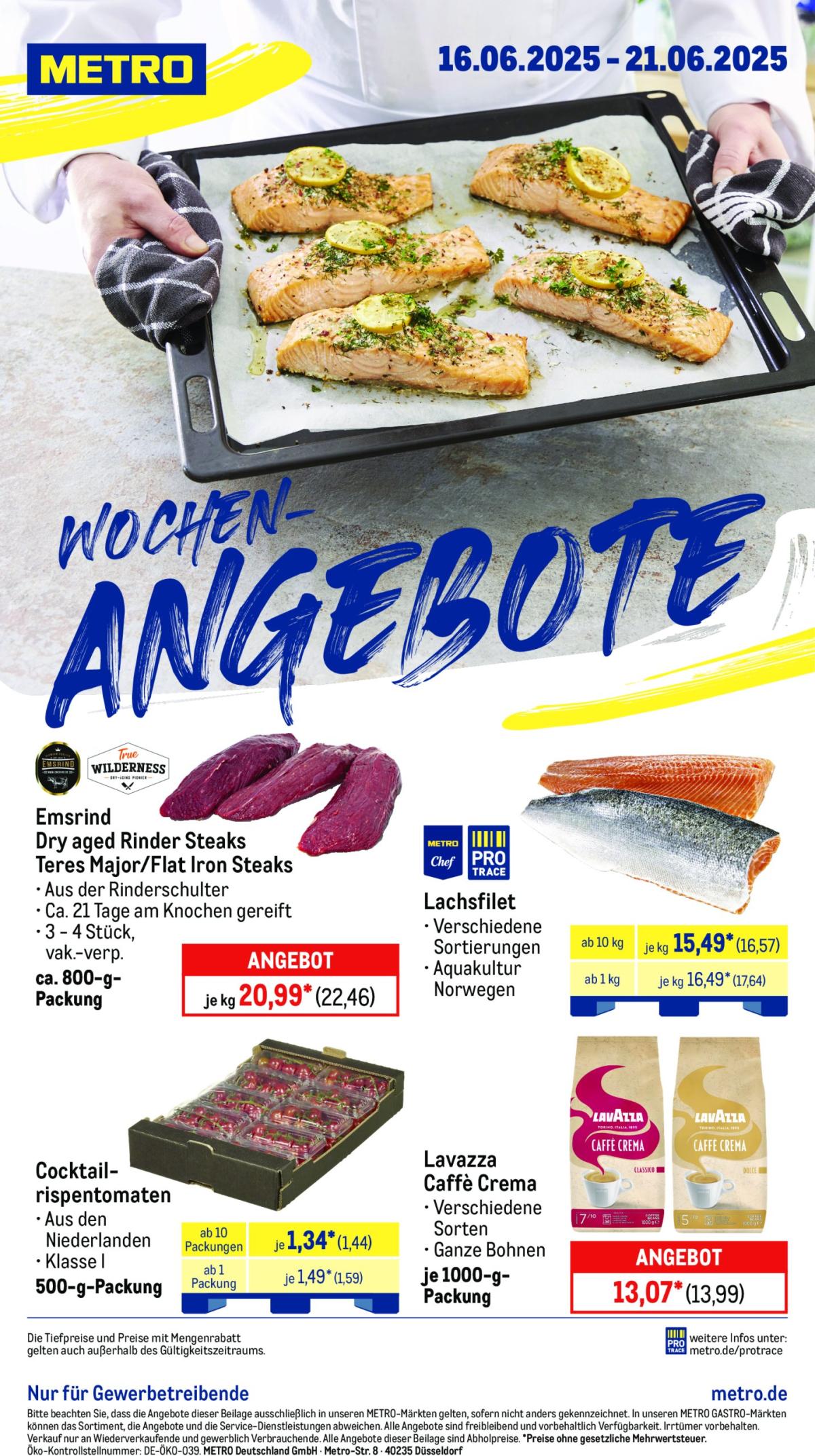 Metro - Wochen-Angebote-Prospekt gültig vom 16.06. bis 21.06.