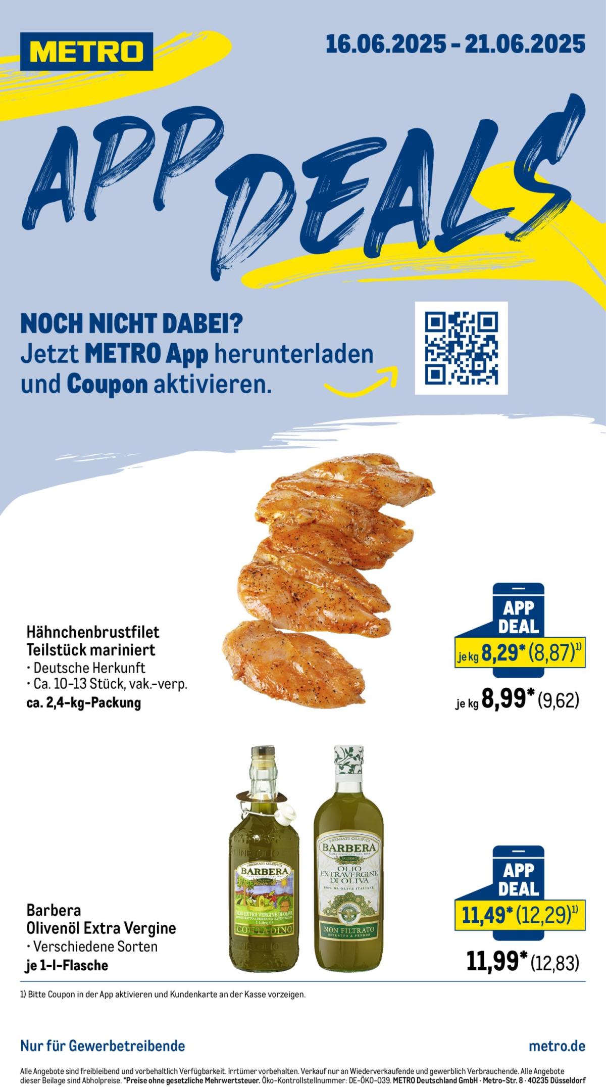 Metro - App Deals-Prospekt gültig vom 16.06. bis 21.06.