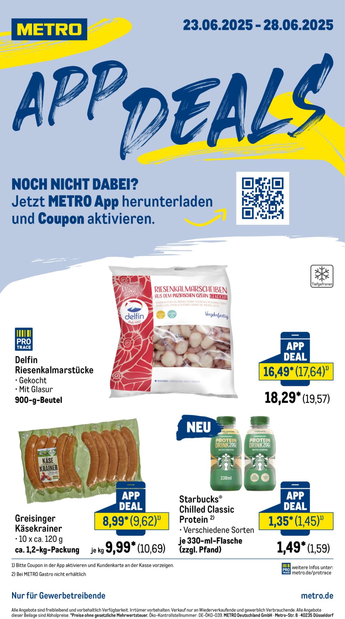 Metro - App Deals-Prospekt gültig vom 23.06. bis 28.06.