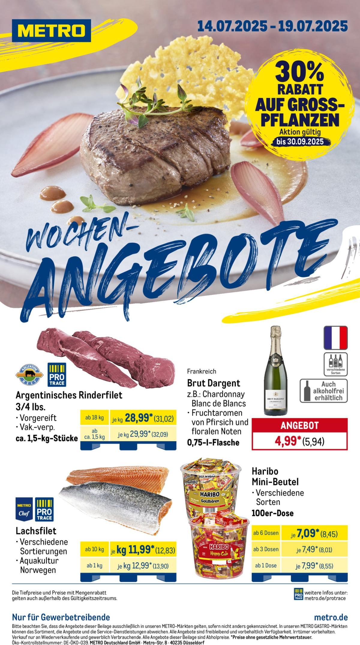 Metro - Wochen-Angebote-Prospekt gültig vom 14.07. bis 19.07.