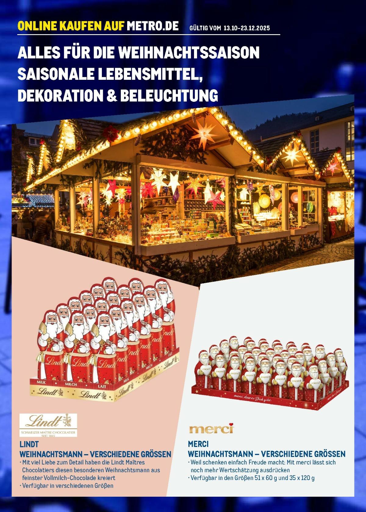 Metro - Online: Weihnachtszeit-Prospekt gültig vom 13.10. bis 23.12.