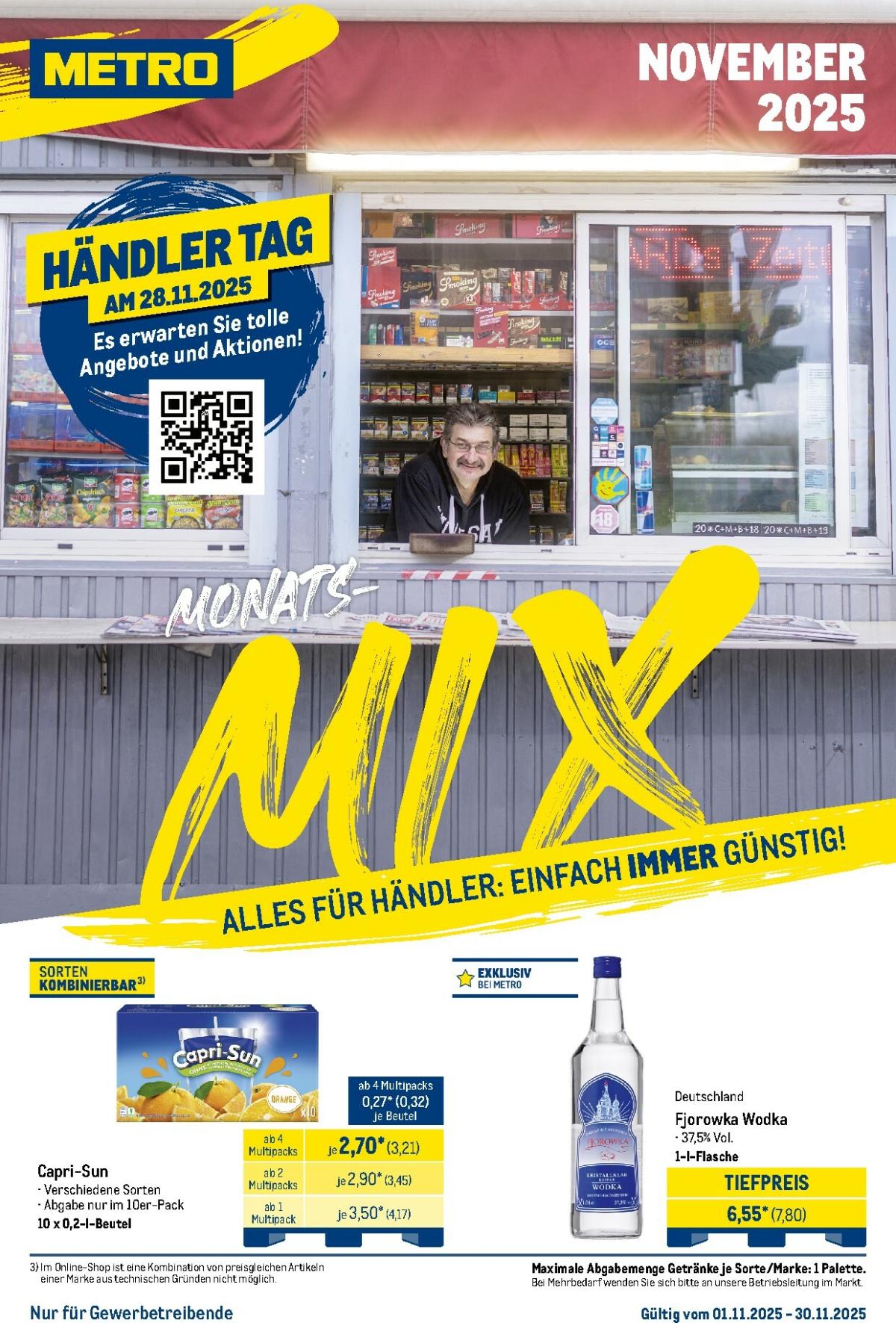 Metro - Monats-Mix-Prospekt gültig vom 01.11. bis 30.11.