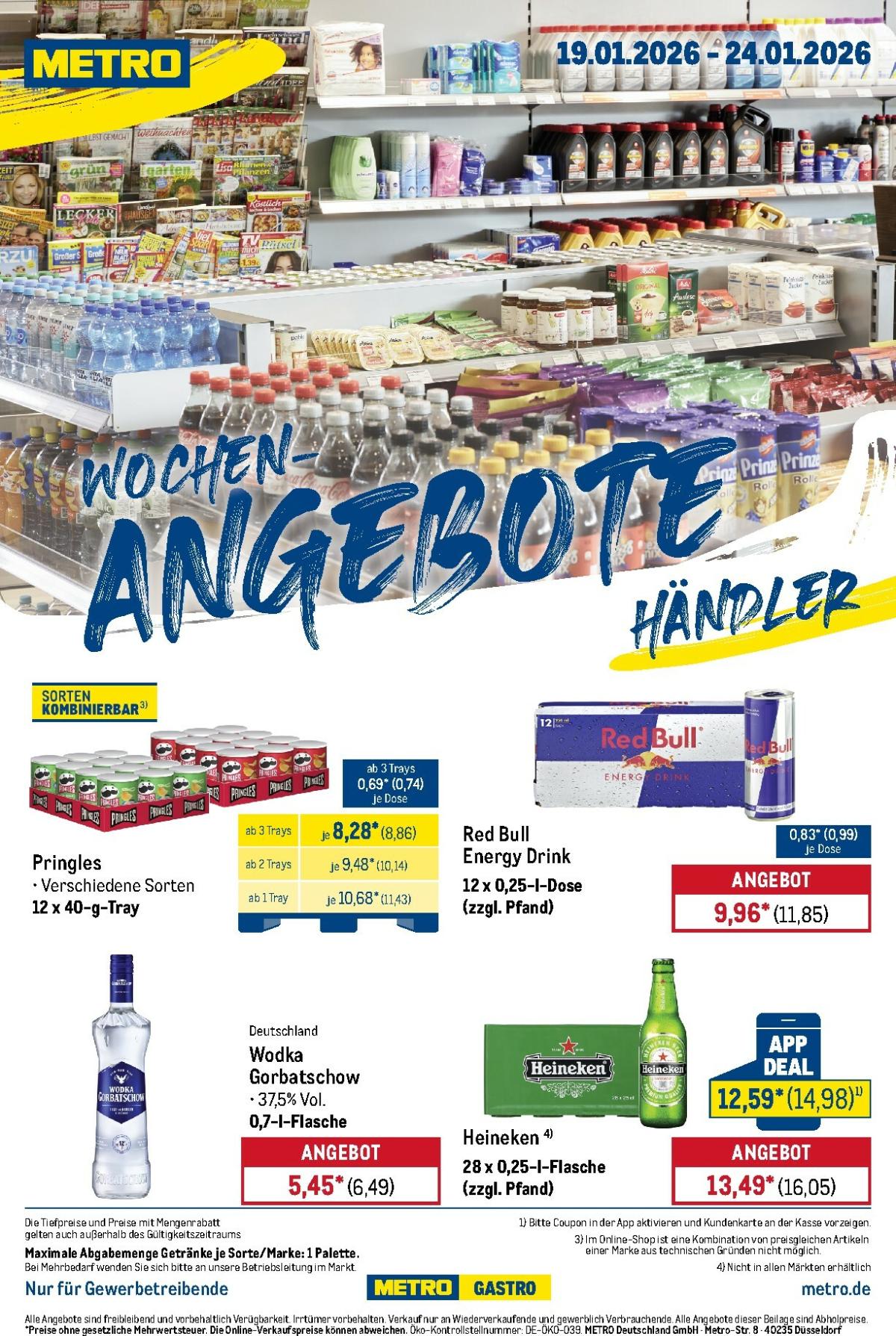 Metro - Wochen-Angebote Händler-Prospekt gültig vom 19.01. bis 24.01.