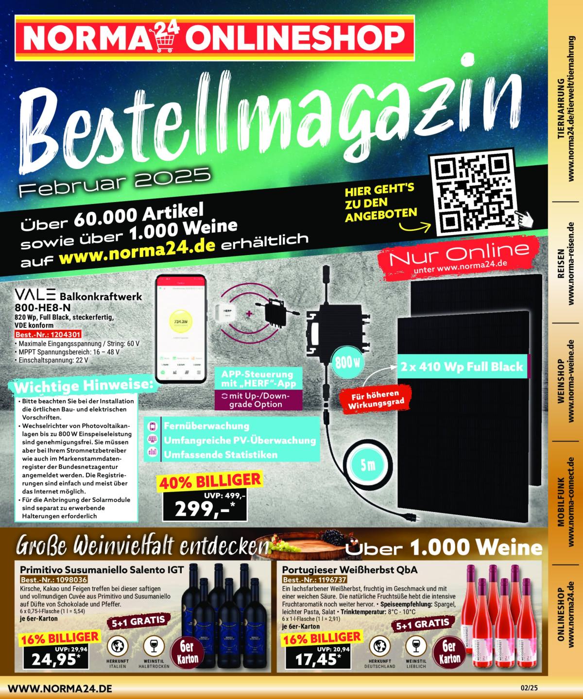 Norma - Bestellmagazin-Prospekt gültig von 01.02. bis 28.02.