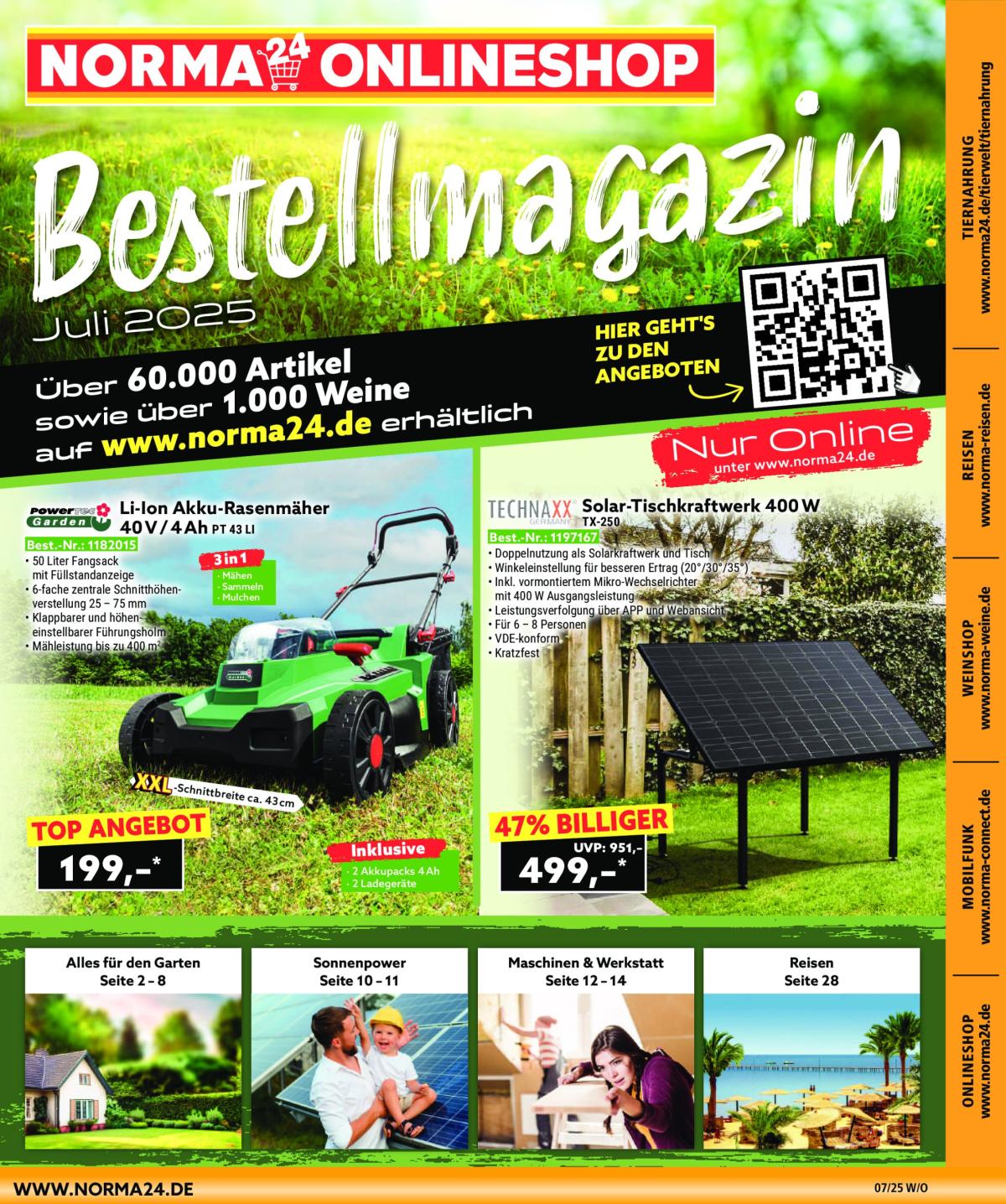 Norma - Bestellmagazin-Prospekt gültig vom 01.07. bis 31.07.