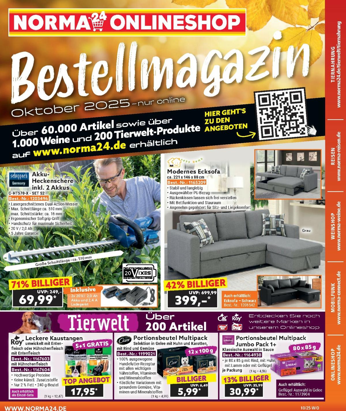 Norma - Bestellmagazin-Prospekt gültig vom 01.10. bis 31.10.