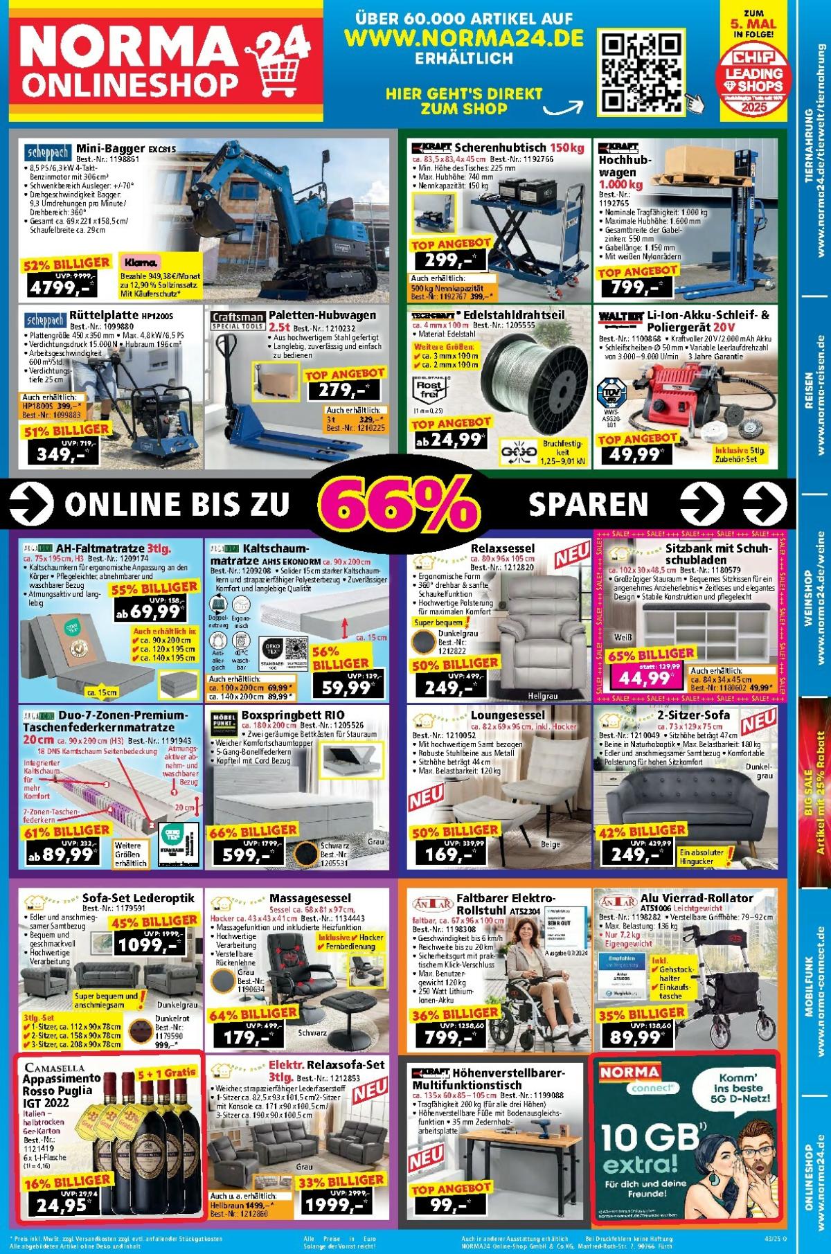 Norma24 - Onlineshop-Prospekt gültig vom 20.10. bis 26.10.