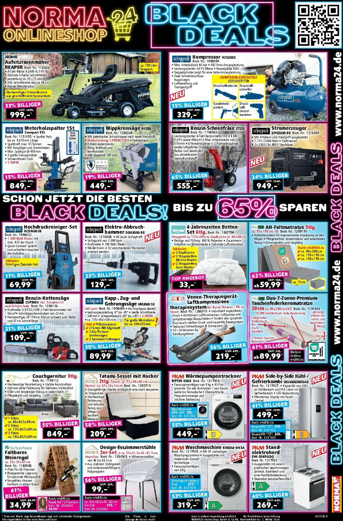 Norma24 Onlineshop - Black Friday-Prospekt gültig vom 17.11. bis 23.11.