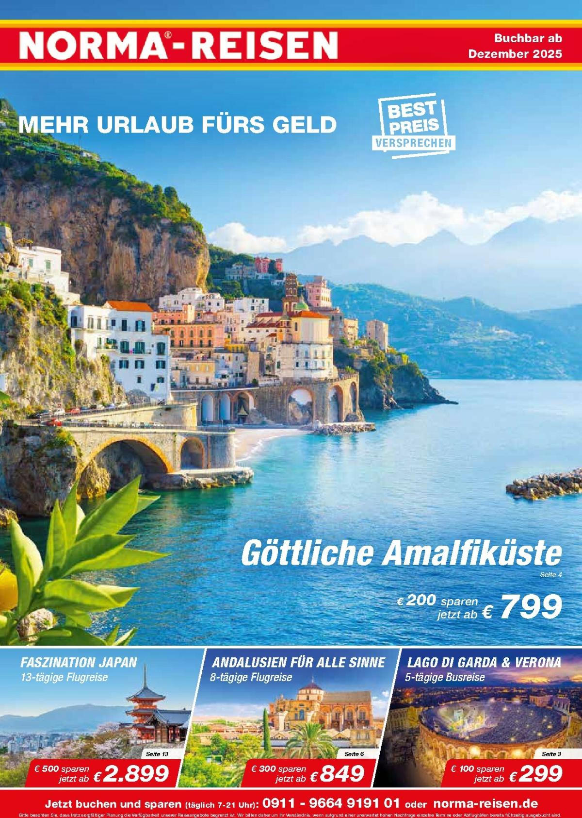 Norma - Reisen-Prospekt gültig vom 01.12. bis 31.12.