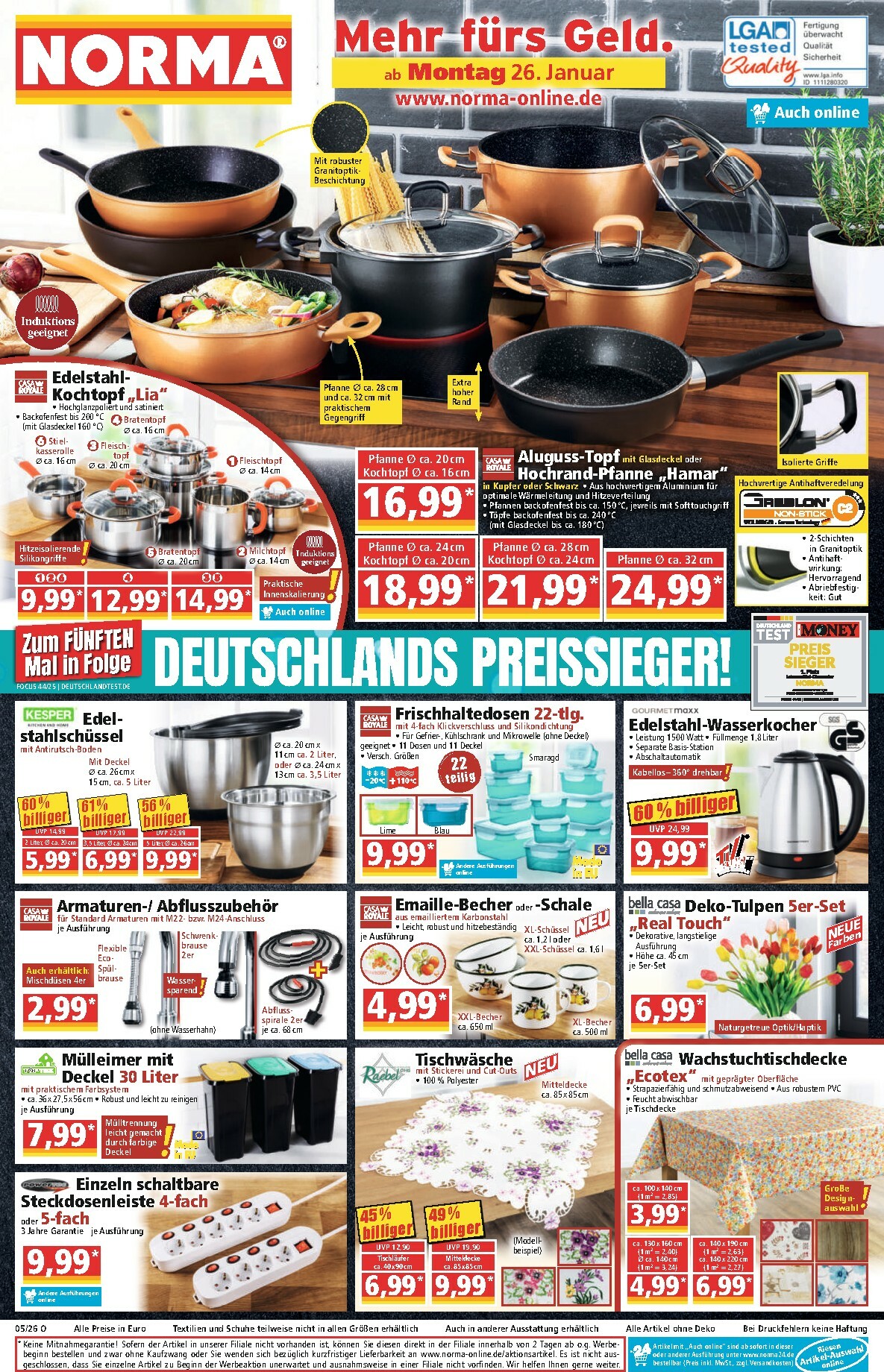 Norma-Prospekt gültig vom 26.01. bis 31.01.