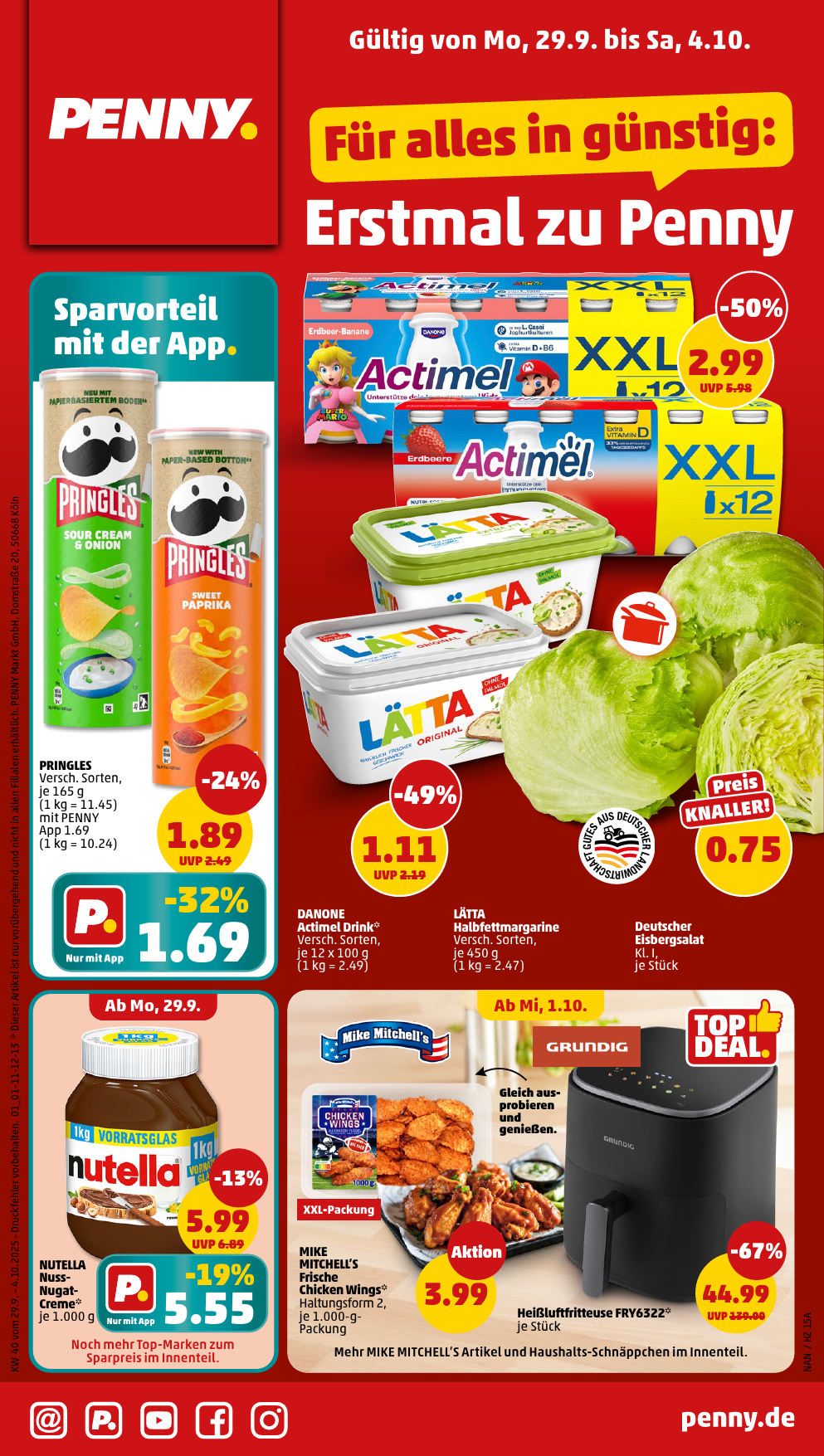 PENNY-Prospekt gültig vom 29.09. bis 04.10.