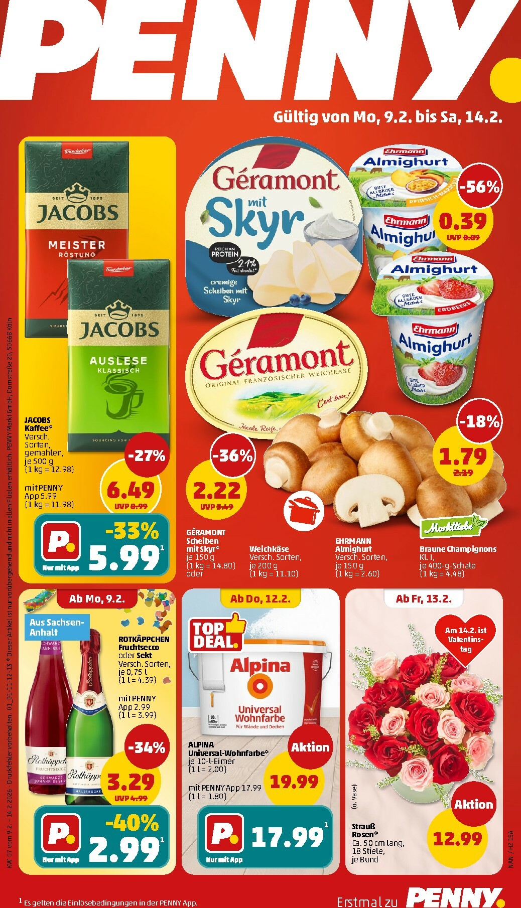 PENNY-Prospekt gültig vom 09.02.2026 bis 14.02.2026