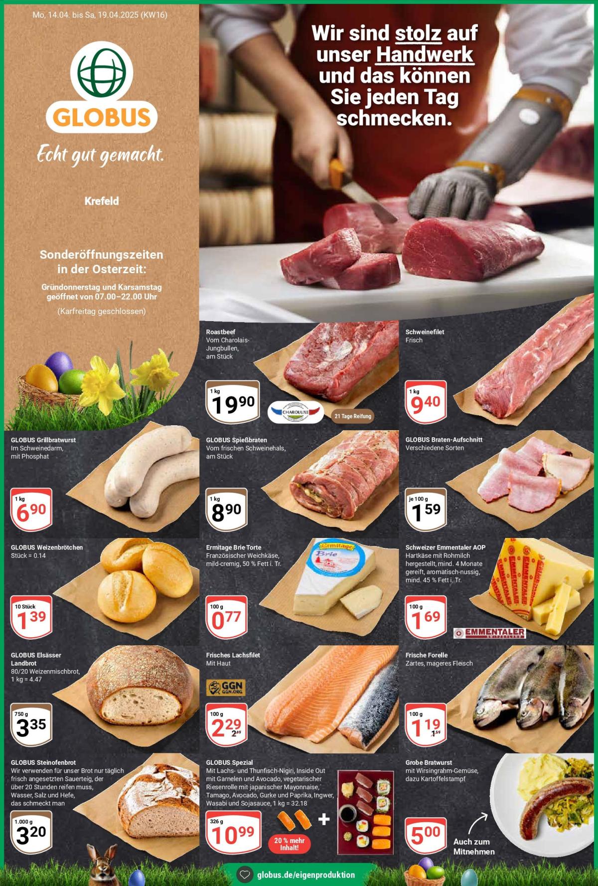 Globus - Krefeld-Prospekt gültig von 14.04. bis 19.04.