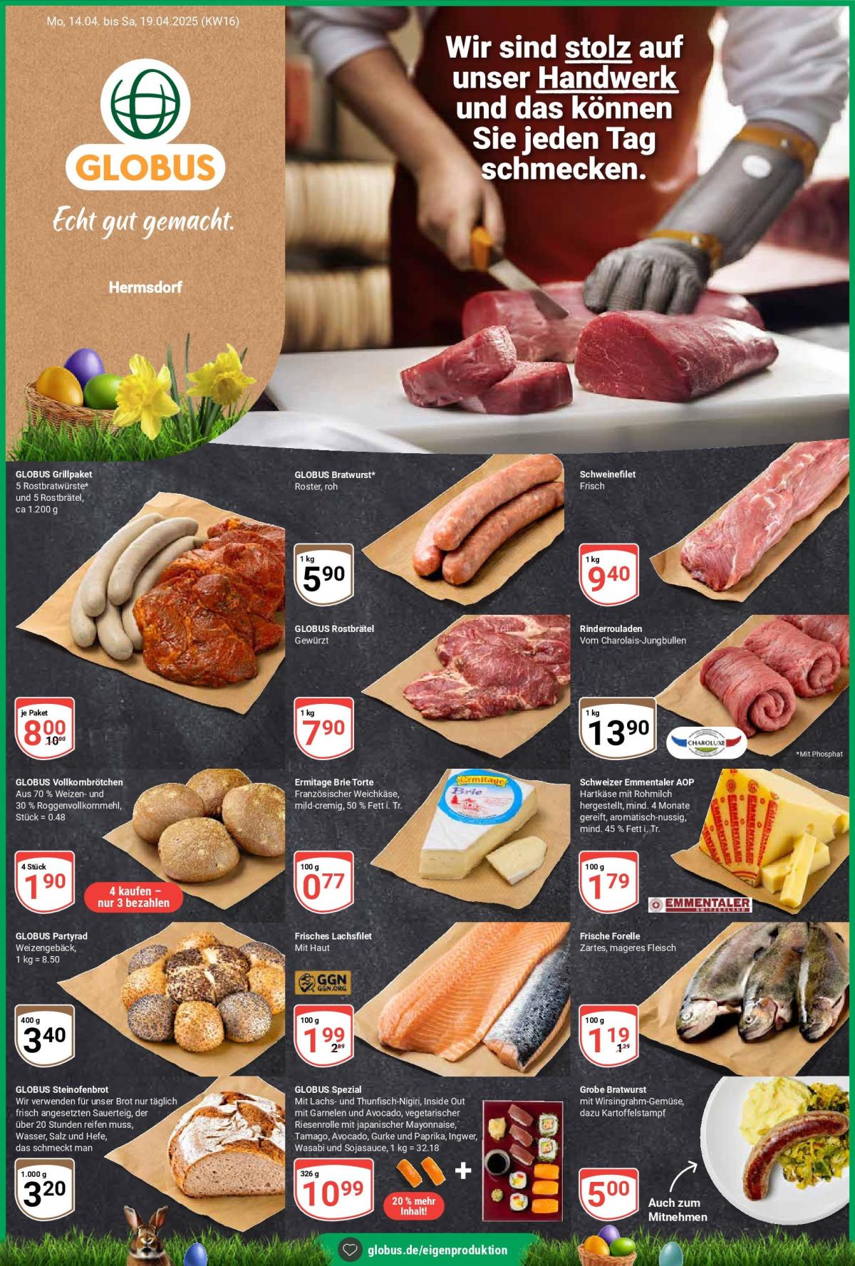 Globus - Hermsdorf-Prospekt gültig von 14.04. bis 19.04.