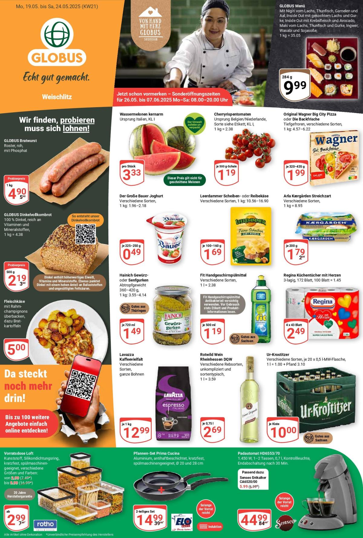 Globus - Weischlitz-Prospekt gültig von 19.05. bis 24.05.
