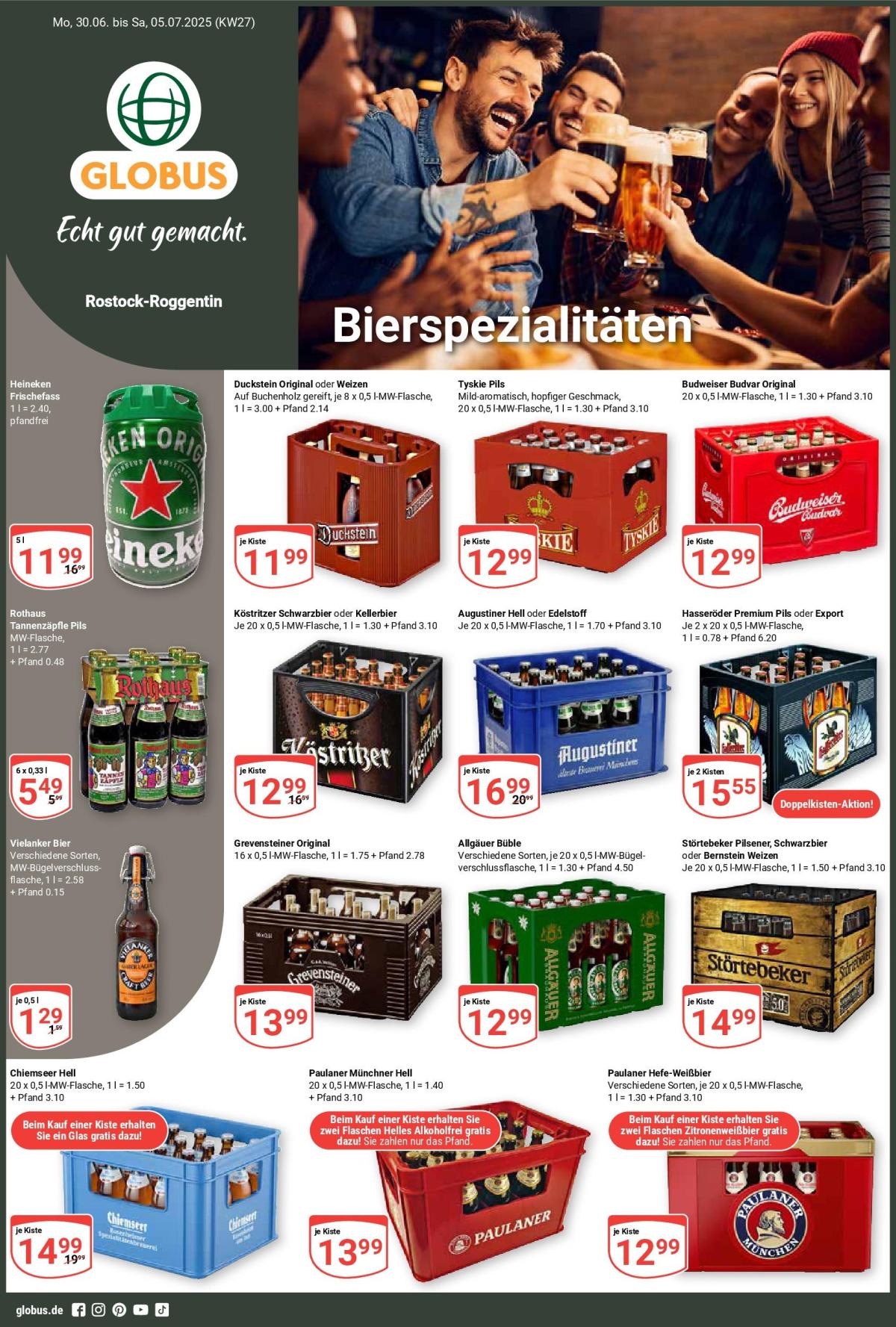 Globus - Rostock-Roggentin-Prospekt gültig vom 30.06. bis 05.07.