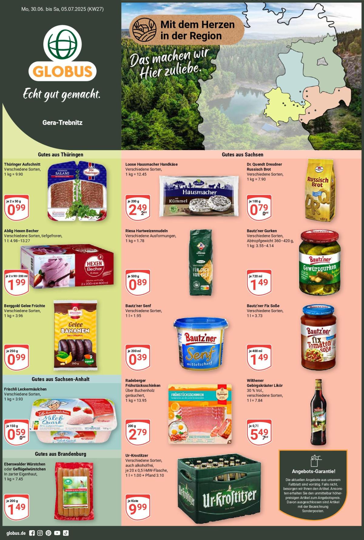 Globus - Gera-Trebnitz-Prospekt gültig vom 30.06. bis 05.07.