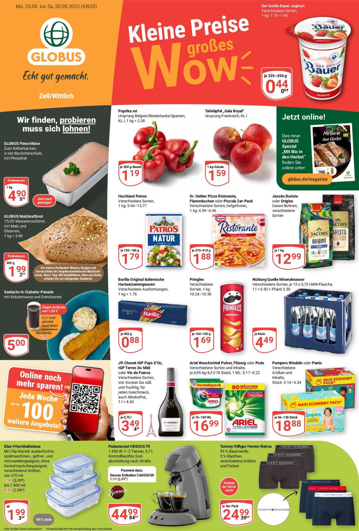 Globus - Zell/Wittlich-Prospekt gültig vom 25.08. bis 30.08.
