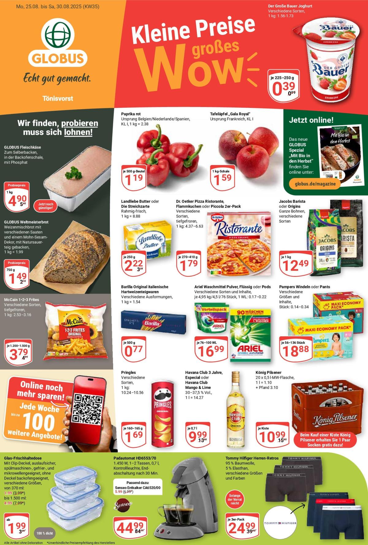 Globus - Tönisvorst-Prospekt gültig vom 25.08. bis 30.08.