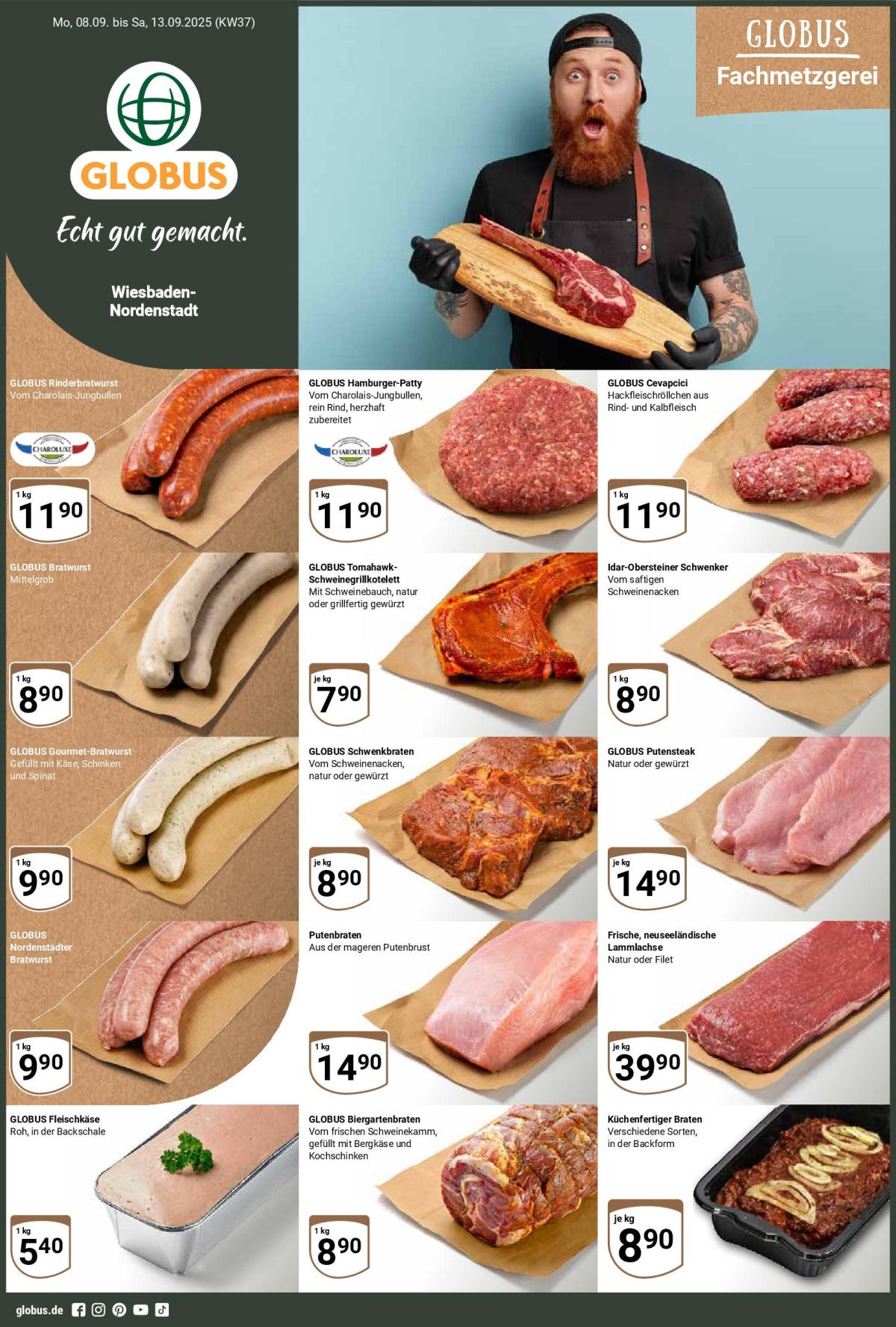 Globus - Nordenstard-Prospekt gültig vom 08.09. bis 13.09.