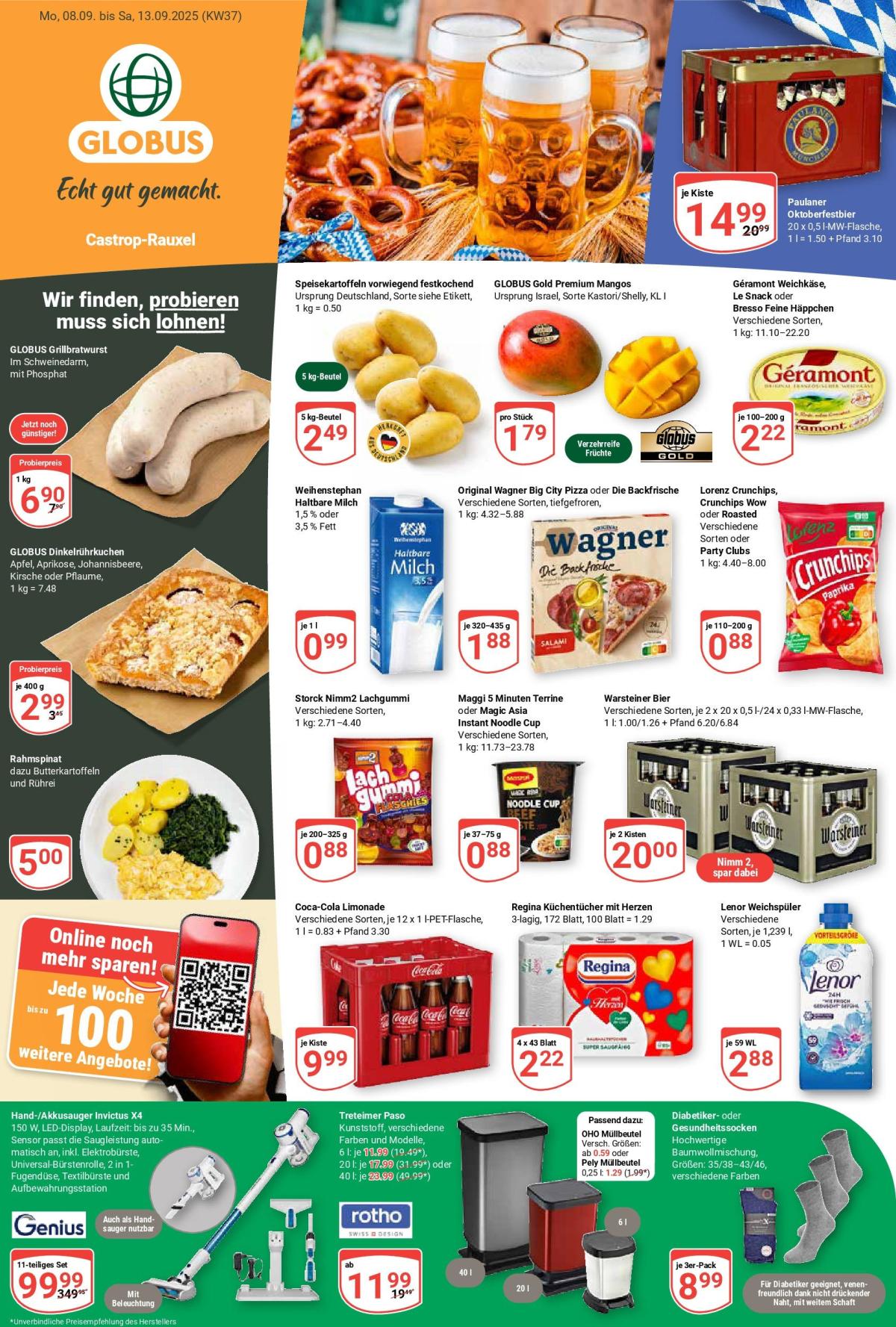Globus - Castrop-Rauxel-Prospekt gültig vom 08.09. bis 13.09.