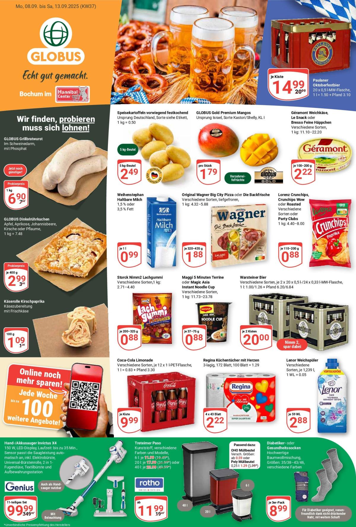 Globus-Prospekt gültig vom 08.09. bis 13.09.