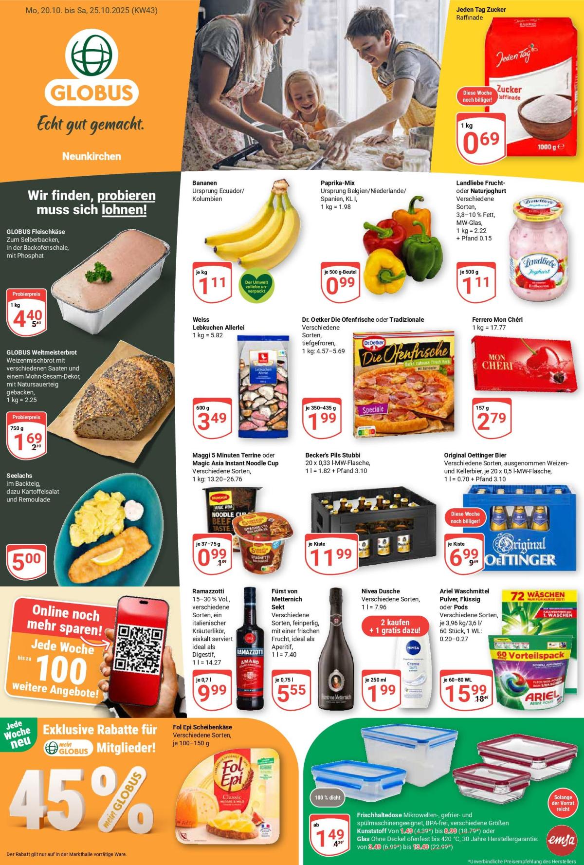 Globus - Neunkirchen-Prospekt gültig vom 20.10. bis 25.10.