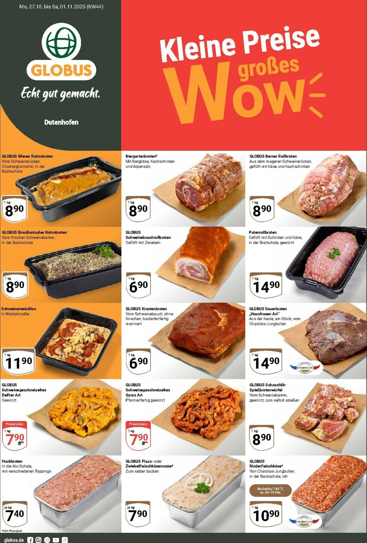 Globus - Dutenhofen-Prospekt gültig vom 27.10. bis 01.11.