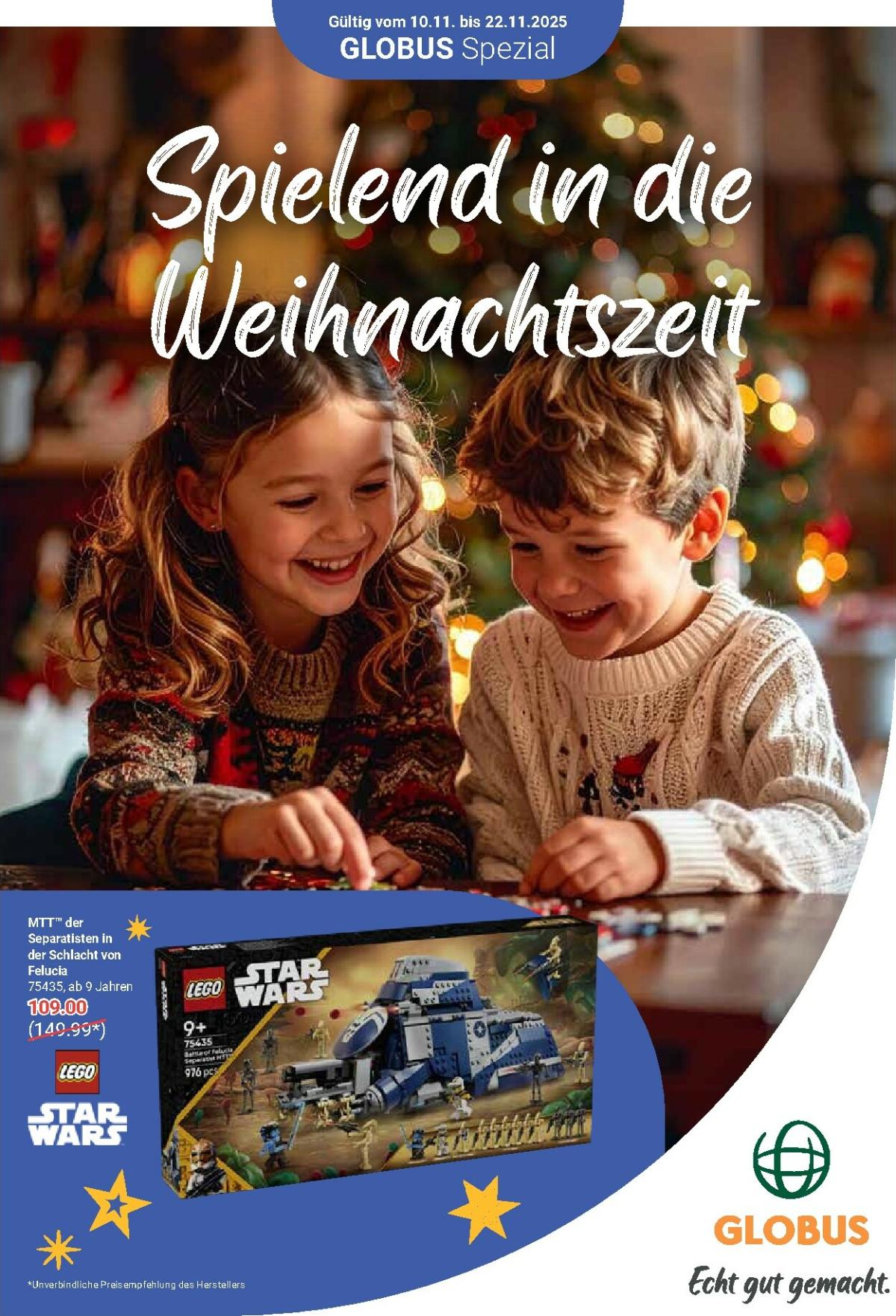 Globus - Spielend in die Weihnachtszeit-Prospekt gültig vom 10.11. bis 22.11.