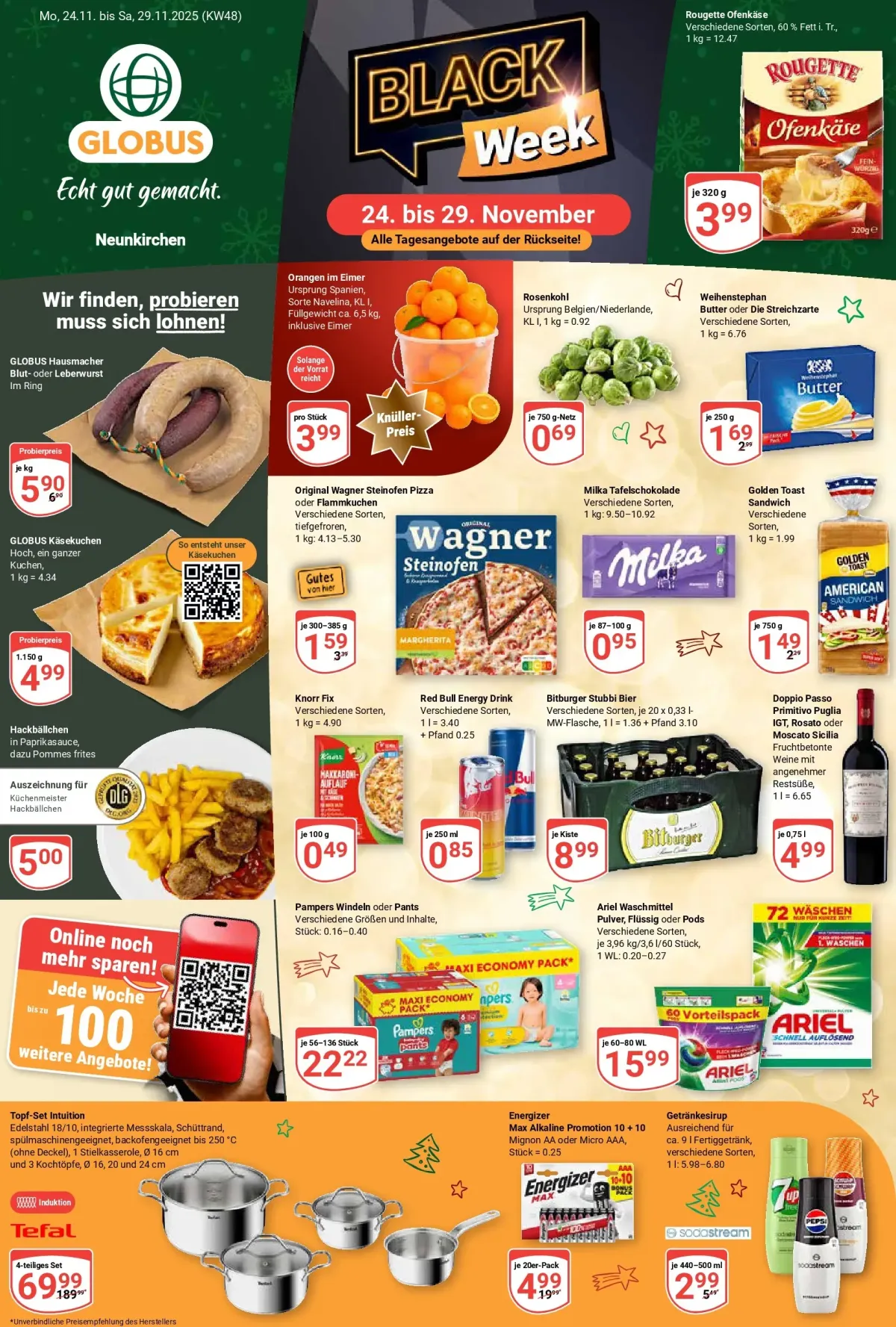 Globus - Neunkirchen Black Week-Prospekt gültig vom 24.11. bis 29.11.