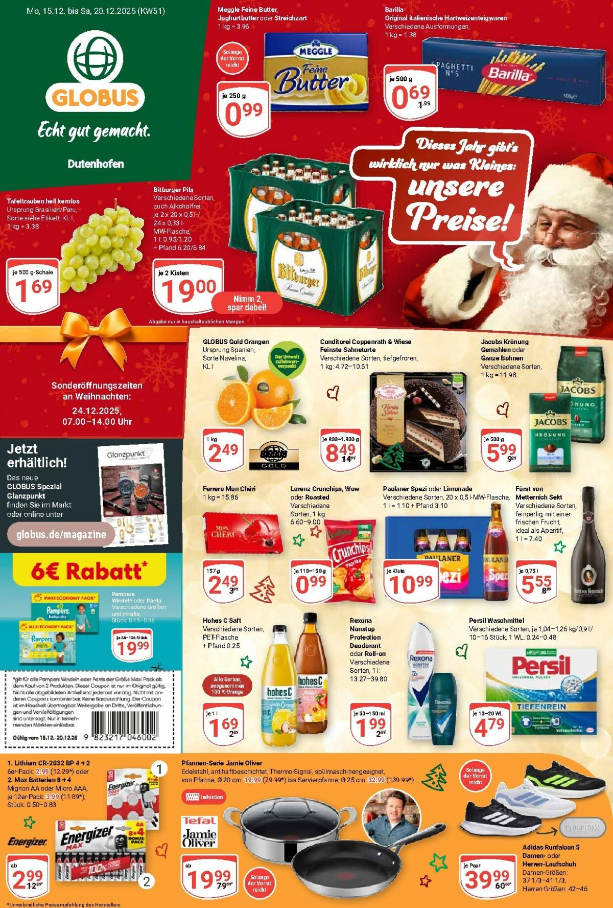 Globus - Dutenhofen-Prospekt gültig vom 15.12. bis 20.12.