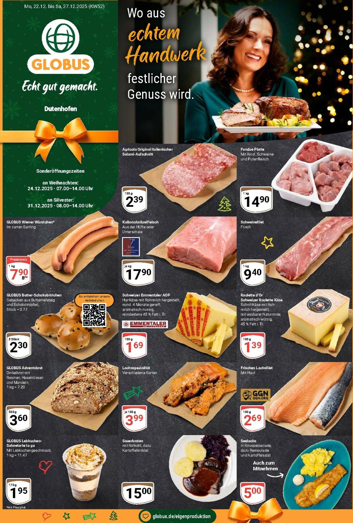Globus - Dutenhofen-Prospekt gültig vom 22.12. bis 27.12.
