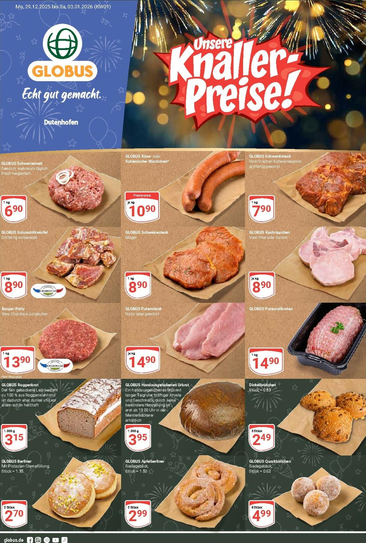 Globus - Dutenhofen-Prospekt gültig vom 29.12. bis 03.01.