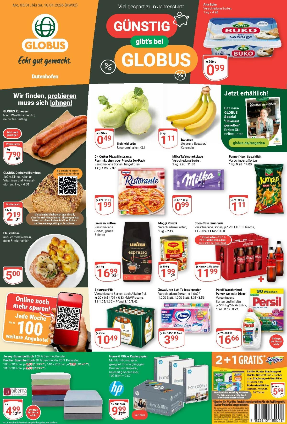 Globus - Dutenhofen-Prospekt gültig vom 05.01. bis 10.01.