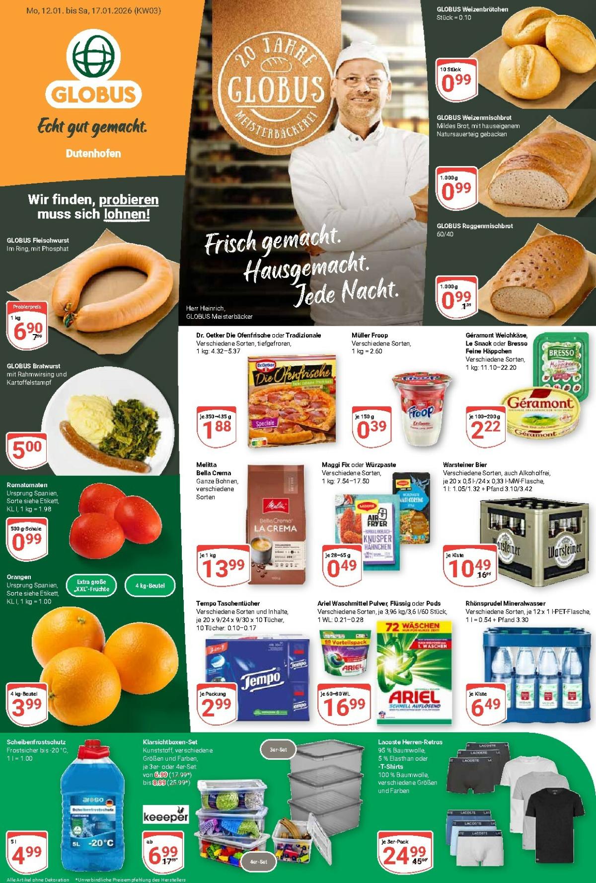 Globus - Dutenhofen-Prospekt gültig vom 12.01. bis 17.01.