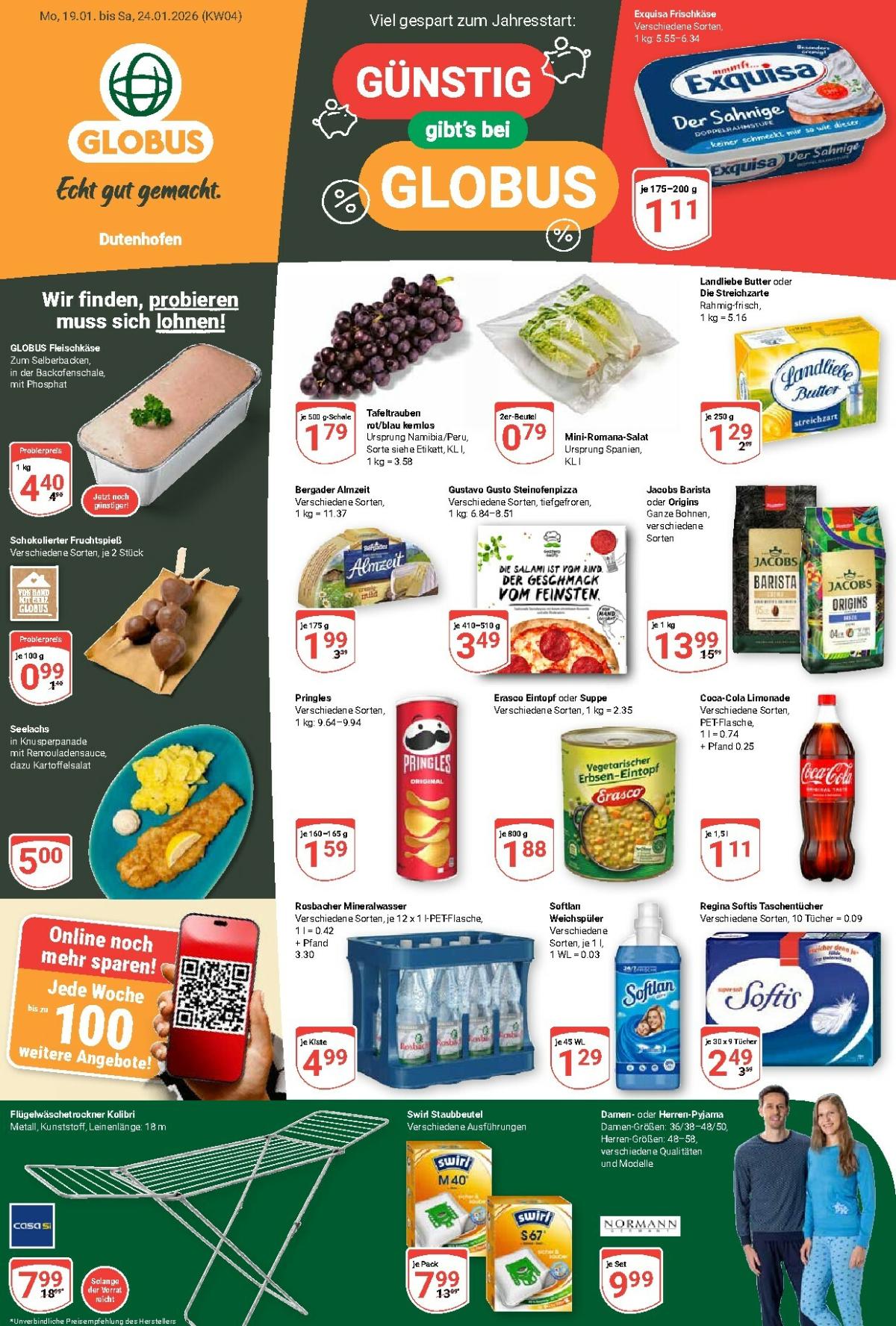 Globus - Dutenhofen-Prospekt gültig vom 19.01. bis 24.01.