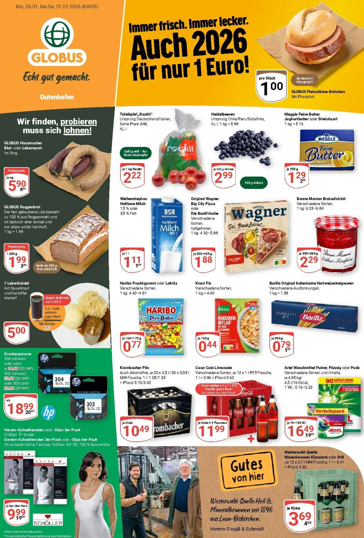 Globus - Dutenhofen-Prospekt gültig vom 26.01. bis 31.01.