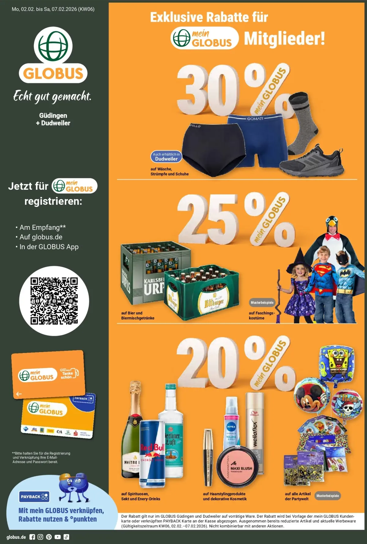 Globus - Güdingen + Dudweiler-Prospekt gültig vom 02.02.2026 bis 07.02.2026
