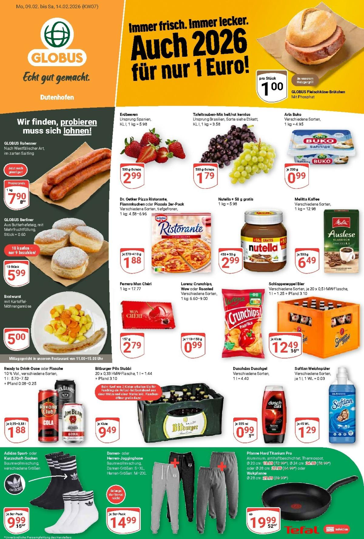Globus - Dutenhofen-Prospekt gültig vom 09.02.2026 bis 14.02.2026