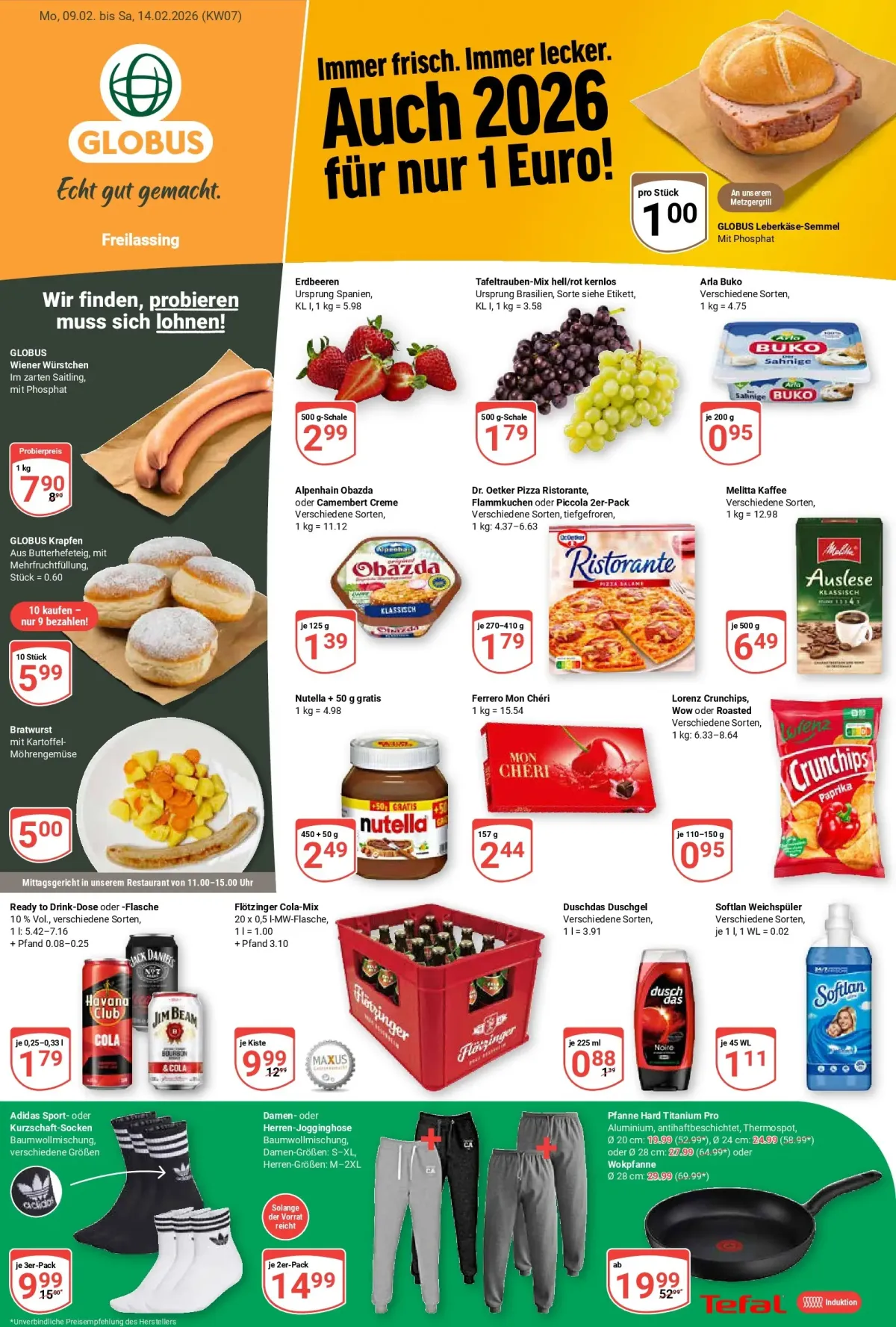 Globus - Freilassing-Prospekt gültig vom 09.02.2026 bis 14.02.2026