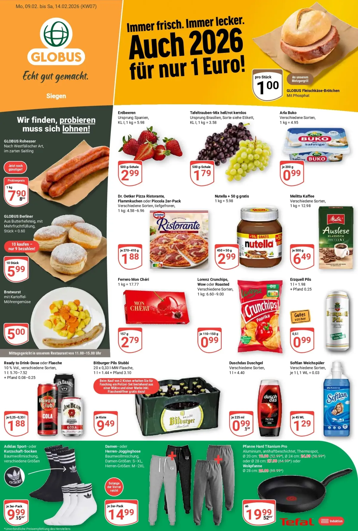 Globus - Siegen-Prospekt gültig vom 09.02.2026 bis 14.02.2026