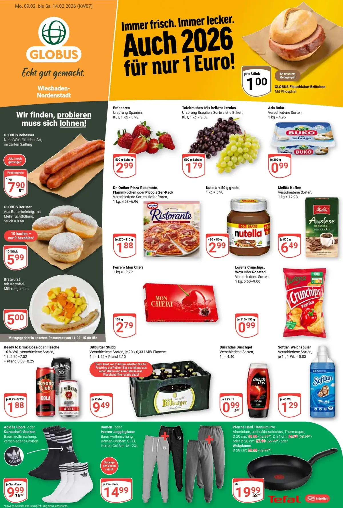 Globus - Wiesbaden-Nordenstadt-Prospekt gültig vom 09.02.2026 bis 14.02.2026
